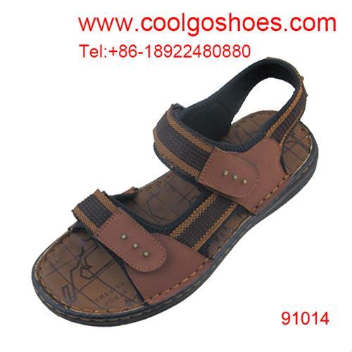 Factory latest casual leather men sandals