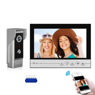 Intercomisario telefónico de videos wifi de 9 pulgadas con control de aplicaciones inteligentes Tuya para el sistema de entrada de villa