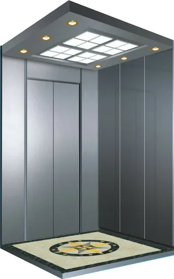 Luxury passenger elevator with small machine-room
