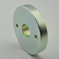 N35 strong ring rare earth neodymium magnet with two hole