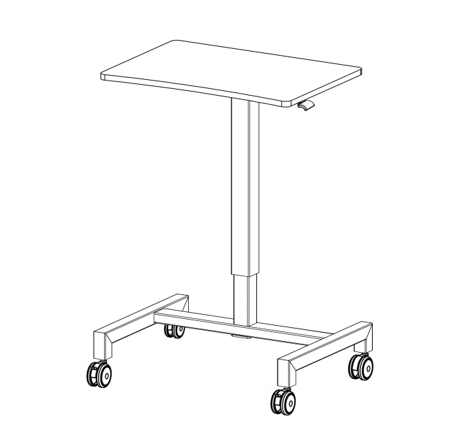 Office Furniture Pneumatic Height Adjustable Standing Desk