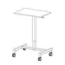 Pneumatic Adjustable Height Desk