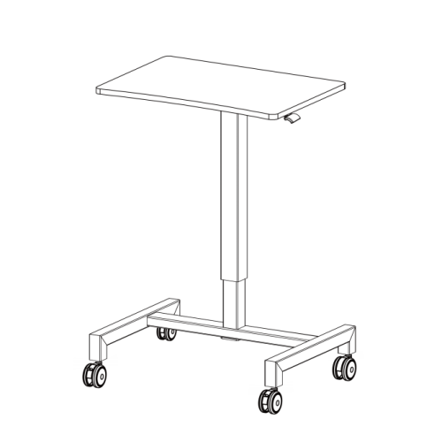 Office Furniture Pneumatic Height Adjustable Standing Desk