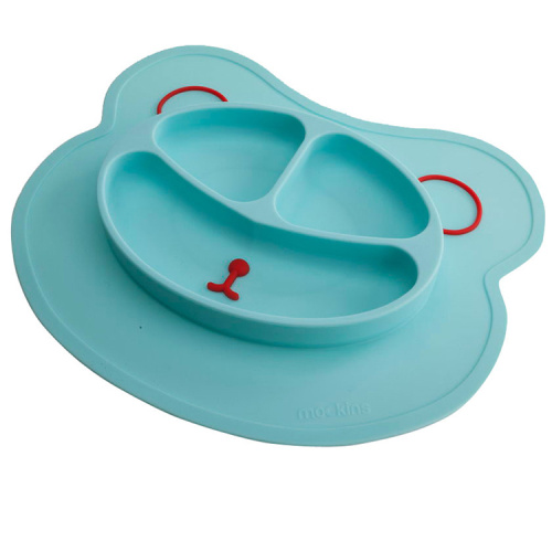 animal shape design baby food eating dinner mat