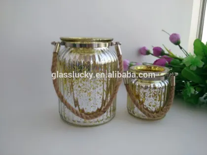 glass hurricane lamps, colored glass canisters
