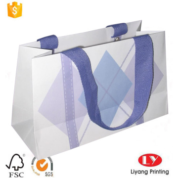 Paper Shopping Bag with Ribbon Handle