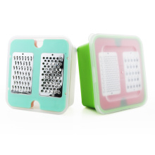Stainless Steel vegetable cheese box grater with container
