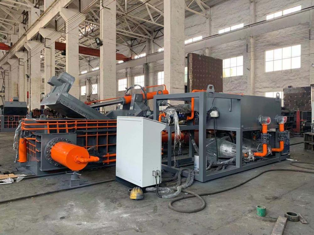 Iron Steel Scrap Metal Baler With Octagonal Bale