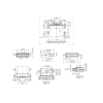 Female Waterproof 90° SMT Offset SMT Stretch