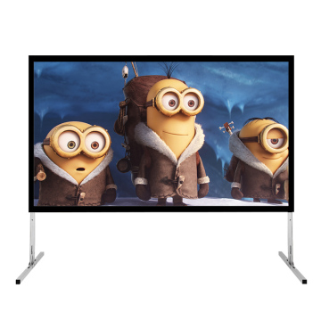 200 Inch Portable Fast Fold Projector Screen for 4K Home Theater with Flight Case