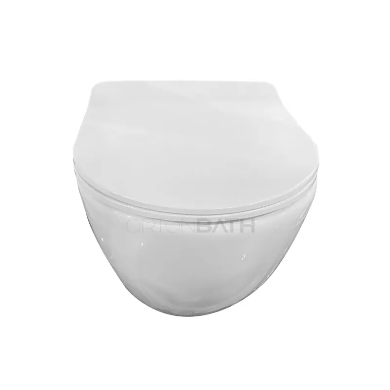 Ortonbath Rimless Toilet with Soft Close Seat Cover