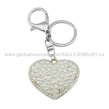 Supply Heart Keychains Ideal for Promotion Gifts, OEM Orders are Welcome
