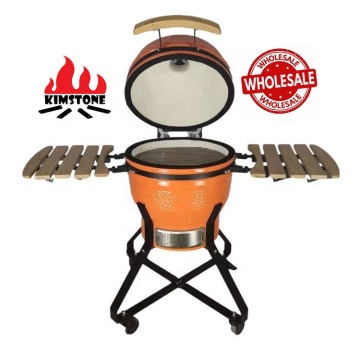 Ceramic BBQ Grill Smoker - KIMSTONE Charcoal Kamado Egg Pro Barbecue