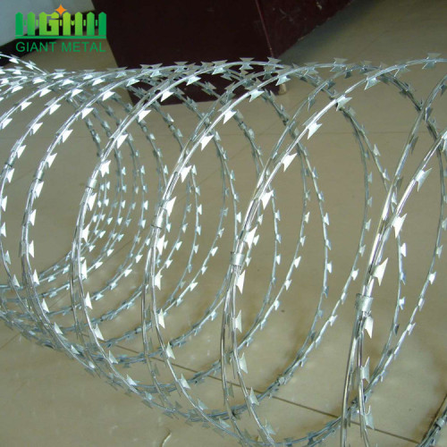 Murah Galvanized Steel Plate Razor Barbed Wire Price