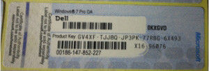 Genuine Key Coa Label For Windows 7 Pro Dell With Original Oem Windows Product Key Sticker