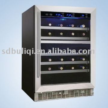 51 bottle built-in glass door freezer