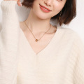 V Neck Long Sleeve Pullover Sweater