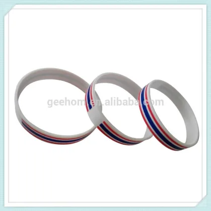 rubber silicon chip wristband rubber charm bracelet 2015