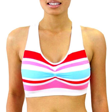 Women's Seamless Bras, Striped Color, 2014 Sexy Design, Various Colors are Available, Double-layer