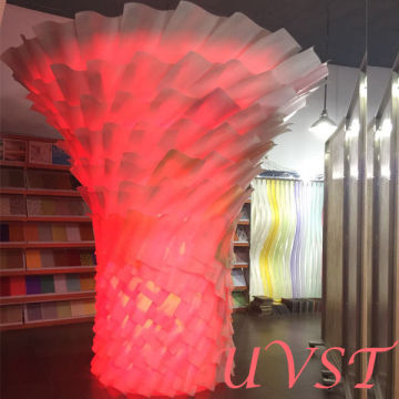 UVST ecoresin panel with various color light for decorative lights