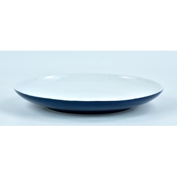 Best Price Round Ceramic Restaurant Blue round Plate