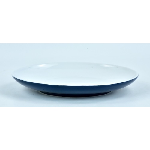 Bester Preis Round Ceramic Restaurant Blauer runder Teller