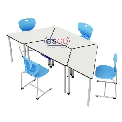 Group Square School Table with Storage
