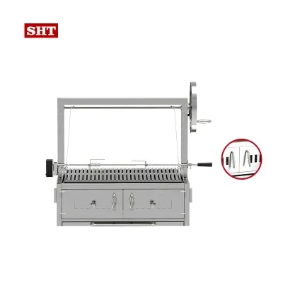 Stainless Camping Barbecue Grill Portable Charcoal Grill