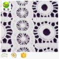 Embroidery Lace Dress Fabric 100% cotton yarn chemical lace embroidery fabric Manufactory