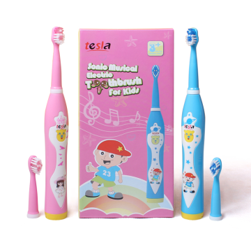 Rechargeable Ultrasonic Automatic Music Electric Toothbrush for Kids