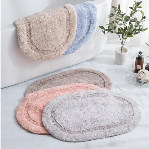 tapis de bain à absorption d&#39;eau de forme ovale populaires