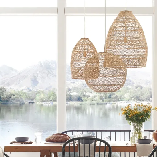 Natural Rattan and Bamboo Pendant Lighting: Enhancing Hotel, Island Resort, Restaurant, Bar, and Home Décor