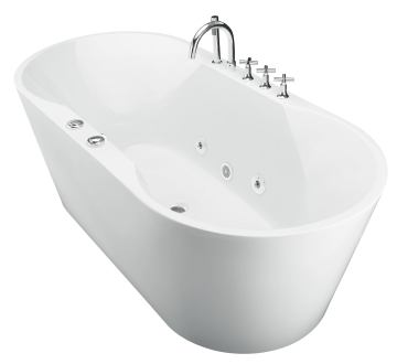 Acrylic Oval Indoor Freestanding Bathtub (JL602)