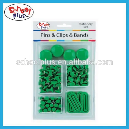 office pin set magnetic button push pin plastic paper clips set