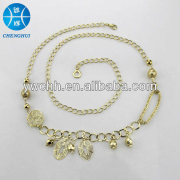 ladies charm waist chain for clothing gold chain belt for women 2014