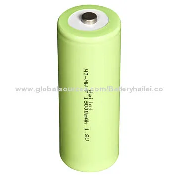 15,000mAh/1.2V NiMH Rechargeable Battery for Flashlights and Electronic Applications