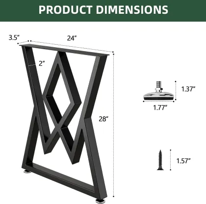 Diamond Metal Furniture Legs Rustic Decory Table Legs