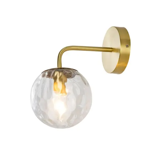 INSHINE Crystal Brass Crooked Wall Lamp