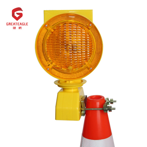 Lampe d&#39;avertissement solaire à LED clignotante de barricade de route