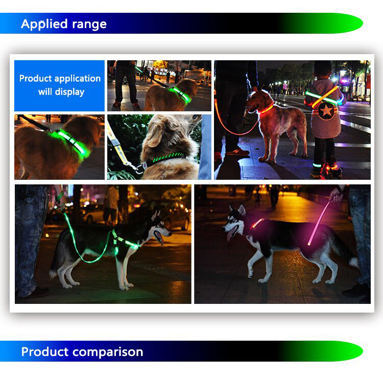 Christmas Light Dog Collar