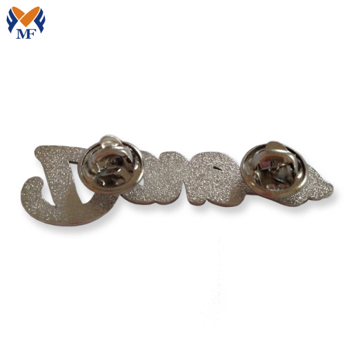 Lapel Pin Badge With Letter Logo Design