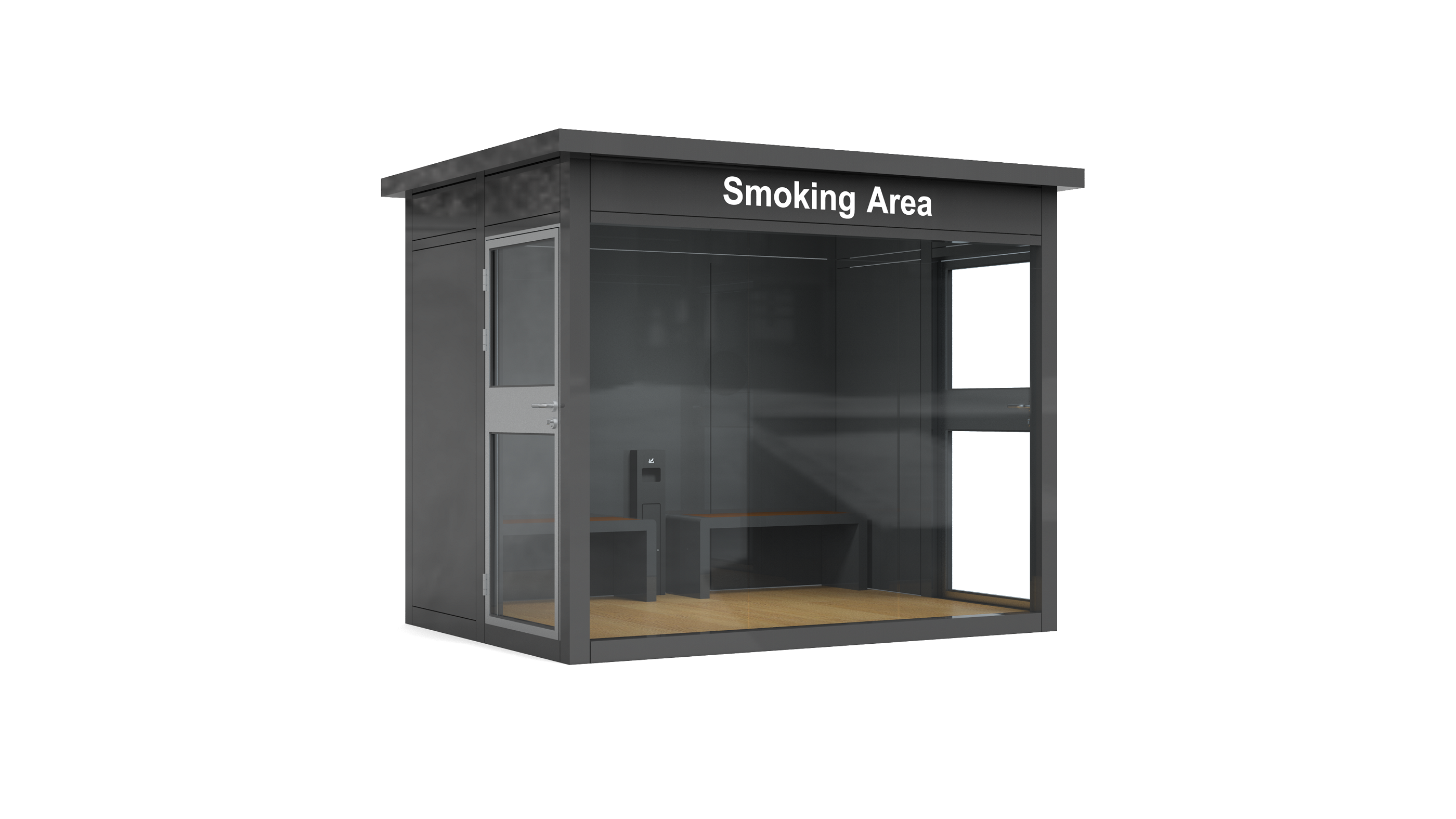 Temporary smoking area for construction sites KSA