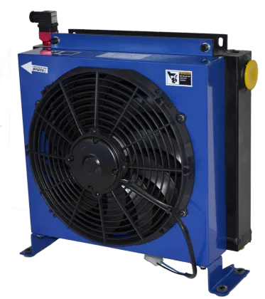 Large Oil Flow Aluminum Hydraulic Heat Exchanger with Electrical Fan