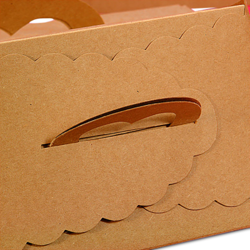 Popular Customized kraft paper pastry box