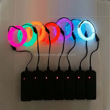 9ft/3m TRODODGREEN NEON GLOWING EL WIRE με ελεγκτή μπαταρίας (3 μοντέλα)