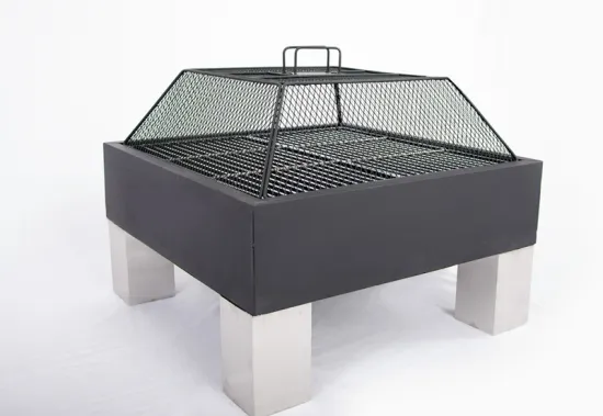Fire pit and Barbecue Grill Combined BBQ Outdoor Party