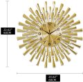 Reloj de pared silencioso de oro moderno sin ticking