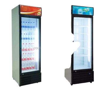 Vertical Glass Display Cabinet for Cakes, Wines, Fruits, Vegetables, and Drinks