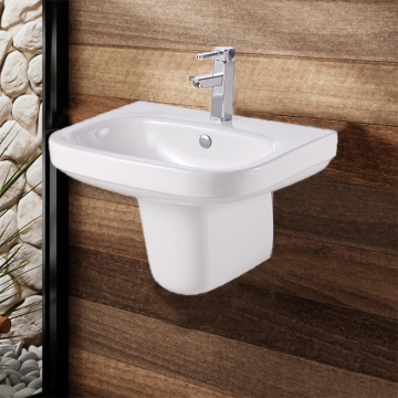 Modern oval küçük boyutlu batı tarzı yarı kaide tuvalet havzası
