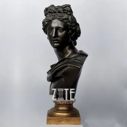 Popular Style Brass Apollo Bust Sculpture